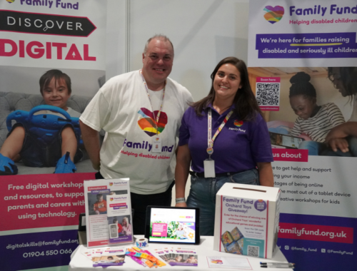 Volunteers on a Family Fund stall at an event